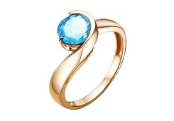 Золотое кольцо с топазом