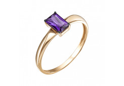 Золотое кольцо с аметистом