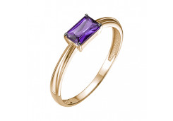 Золотое кольцо с аметистом