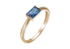 Золотое кольцо с лондон топазом