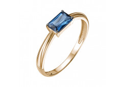 Золотое кольцо с лондон топазом