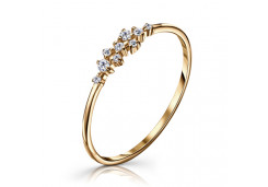 Золотое кольцо с фианитом