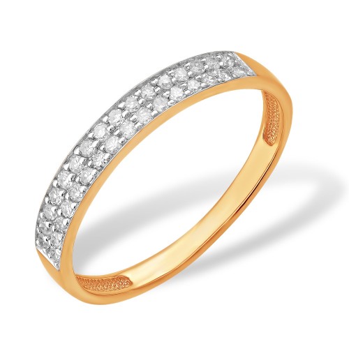 Золотое кольцо с бриллиантом