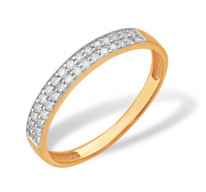 Золотое кольцо с бриллиантом