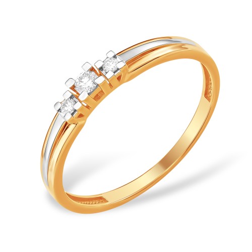 Золотое кольцо с бриллиантом