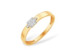 Золотое кольцо с бриллиантом