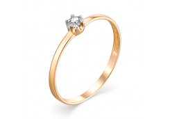 Золотое кольцо с фианитом