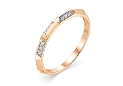 Золотое кольцо с фианитом