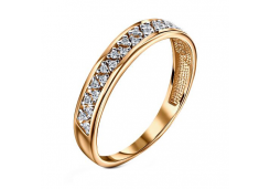 Золотое кольцо с фианитом