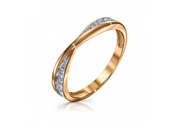 Золотое кольцо с фианитом