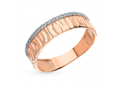 Золотое кольцо с фианитом