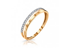 Золотое кольцо с фианитом