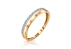 Золотое кольцо с фианитом