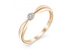 Золотое кольцо с фианитом