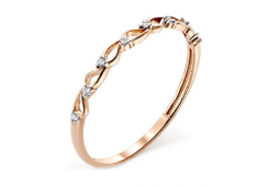 Золотое кольцо с фианитом