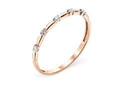 Золотое кольцо с фианитом