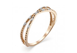 Золотое кольцо с фианитом