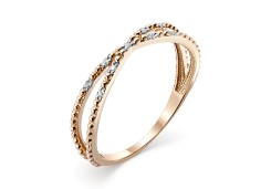 Золотое кольцо с фианитом