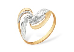 Золотое кольцо с фианитом