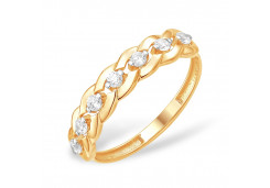 Золотое кольцо с фианитом