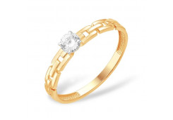 Золотое кольцо с фианитом