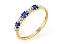 Золотое кольцо с сапфиром