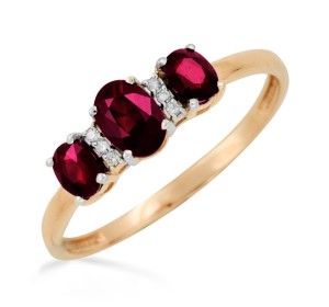 Золотое кольцо с рубином