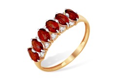 Золотое кольцо с гранатом