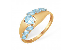 Золотое кольцо с топазом