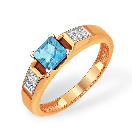 Золотое кольцо с топазом