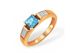 Золотое кольцо с топазом