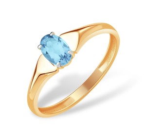 Золотое кольцо с топазом
