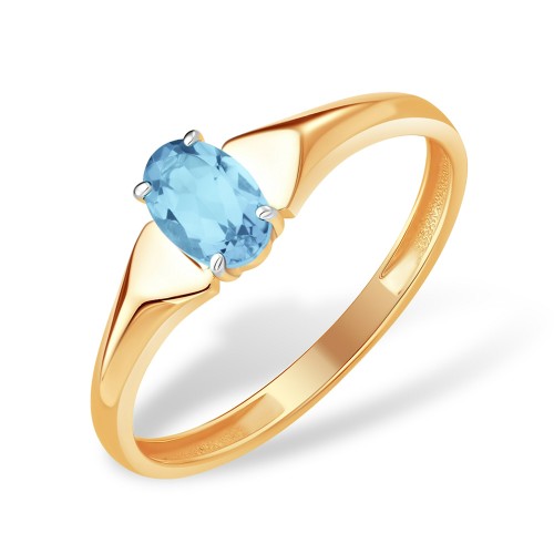 Золотое кольцо с топазом