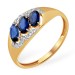 Золотое кольцо с сапфиром