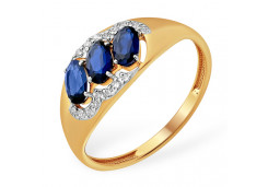 Золотое кольцо с сапфиром