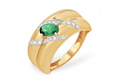 Золотое кольцо с изумрудом