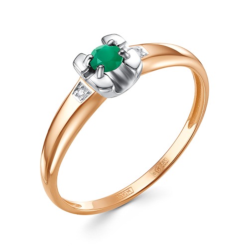 Золотое кольцо с изумрудом