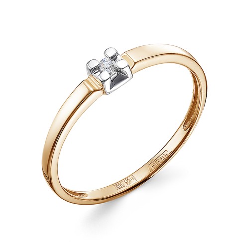 Золотое кольцо с бриллиантом