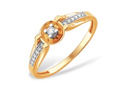 Золотое кольцо с бриллиантом