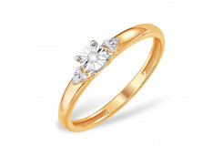Золотое кольцо с бриллиантом