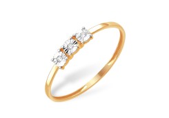 Золотое кольцо с бриллиантом