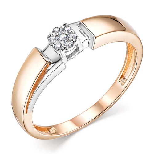 Золотое кольцо с бриллиантом