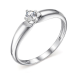Кольцо из белого золота с бриллиантом