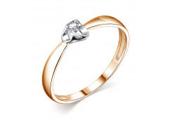 Золотое кольцо с бриллиантом