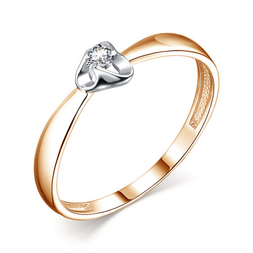 Золотое кольцо с бриллиантом