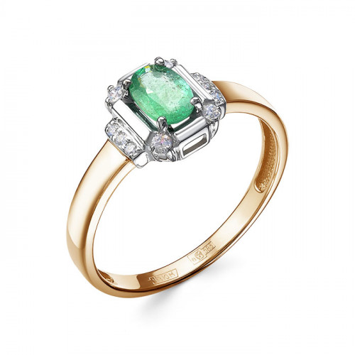 Золотое кольцо с изумрудом