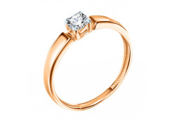 Золотое кольцо с фианитом