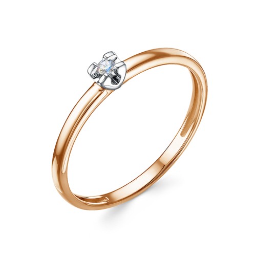 Золотое кольцо с бриллиантом