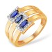 Золотое кольцо с сапфиром