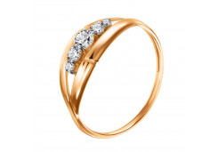 Золотое кольцо с фианитом